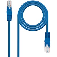 NANOCABLE 10.20.0402-BL - Cable de red Ethernet RJ45 Cat.6 UTP AWG24- 100% cobre- Azul- latiguillo de 2mts